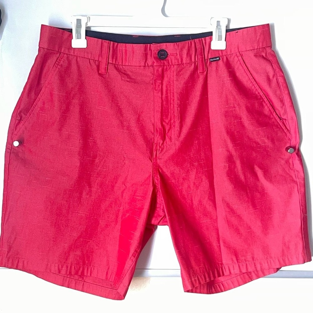 Hurley Board Shorts Men's‎ 34 Red Swim Trunks Bathing Suit